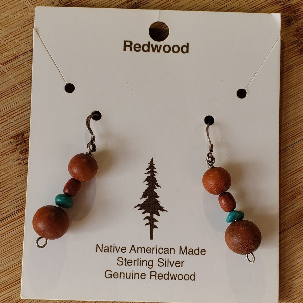 ELEGANT Redwood Earings